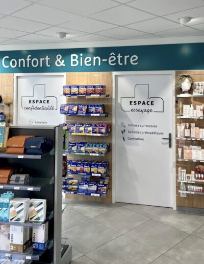 Merchandising pharmacie Le Pin-en-Mauges - Espace mieux vivre